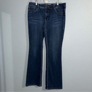 Chico So Slimming Girlfriend Leg Jeans Women Size 6R Blue Dark Wash Denim 0.5